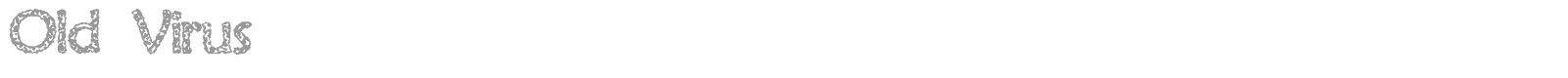 Old Virus font preview